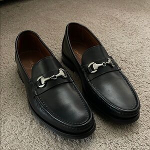 Allen Edmonds Black Leather Slip-On Loafers